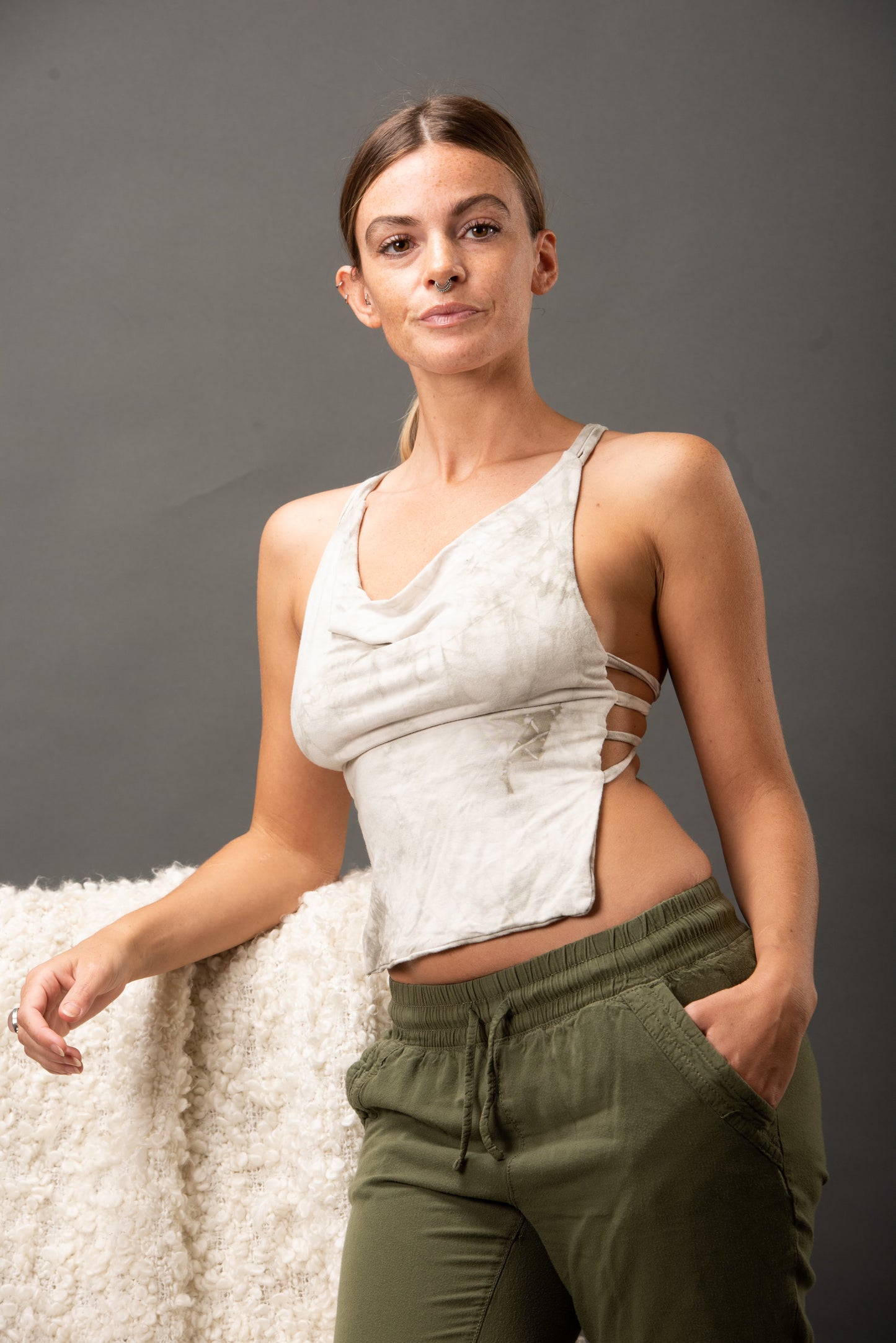 Monika Bamboo Cream top