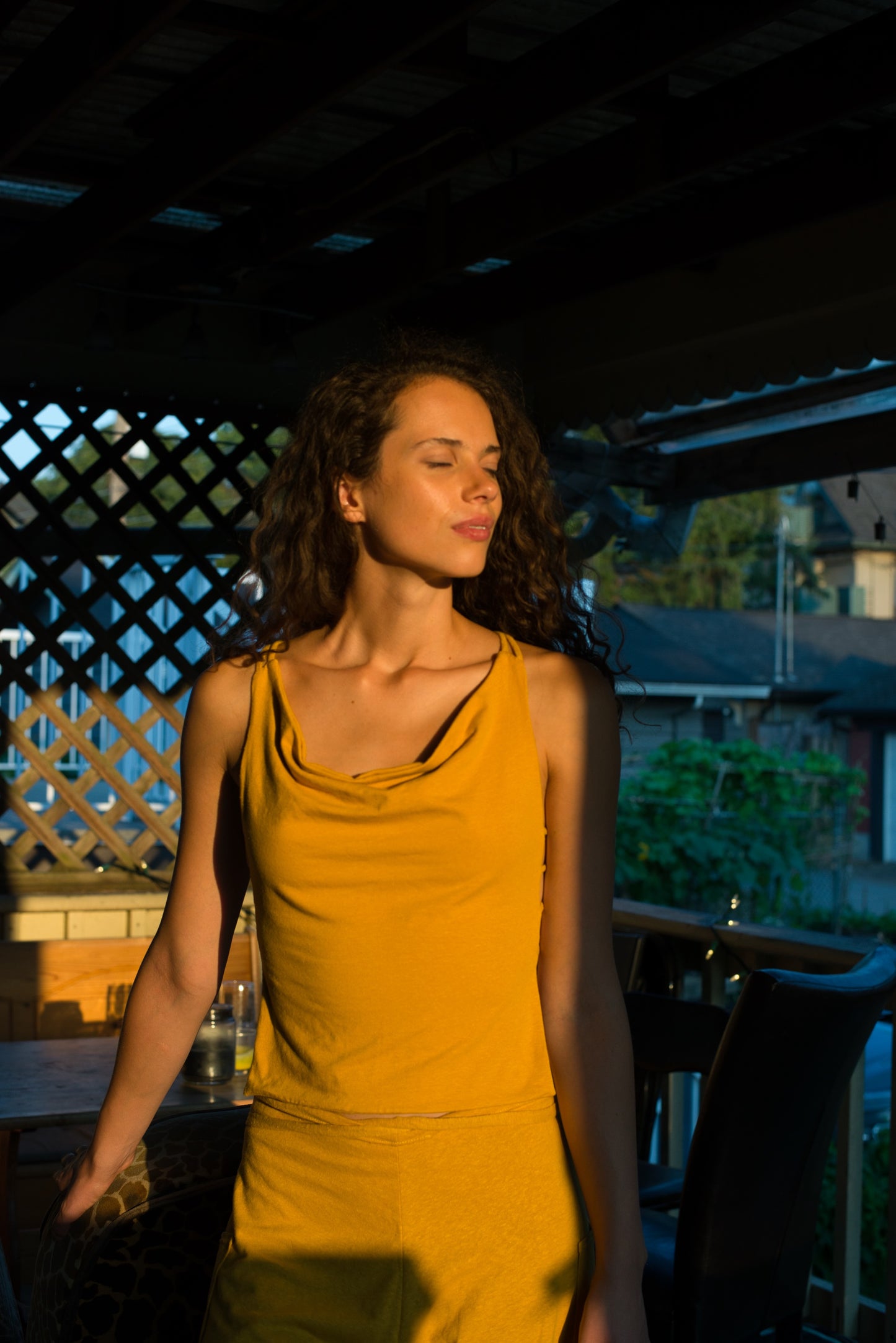 Sundance Hemp Cowl neckline/ double layered-no bra