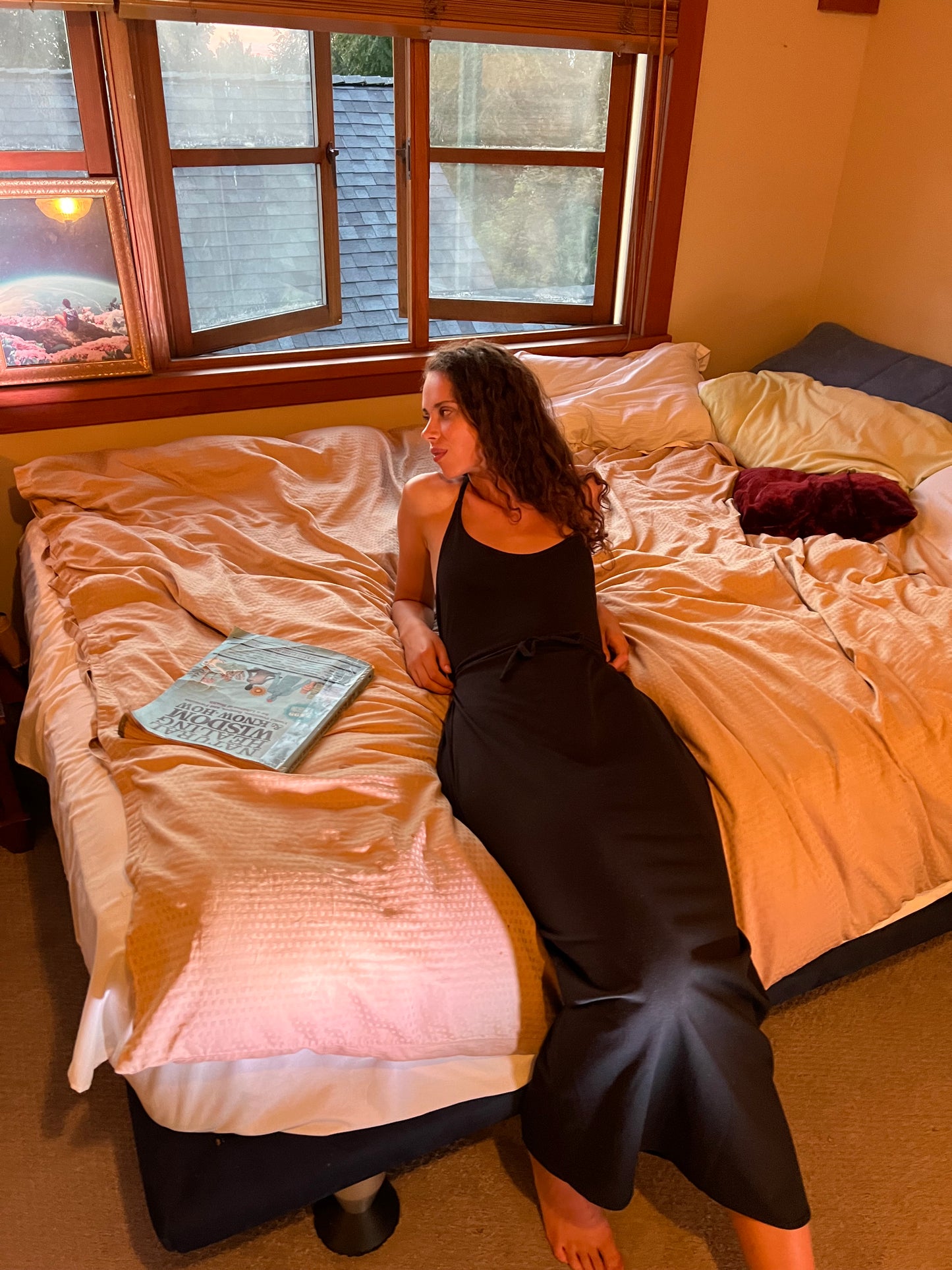 Witchy Ways Black Hemp dress