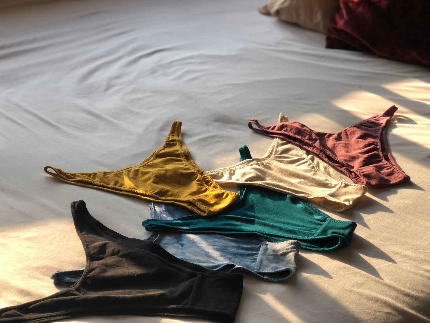 6 Pack culottes en chanvre, coton biologique et bambou/ Coupe Français