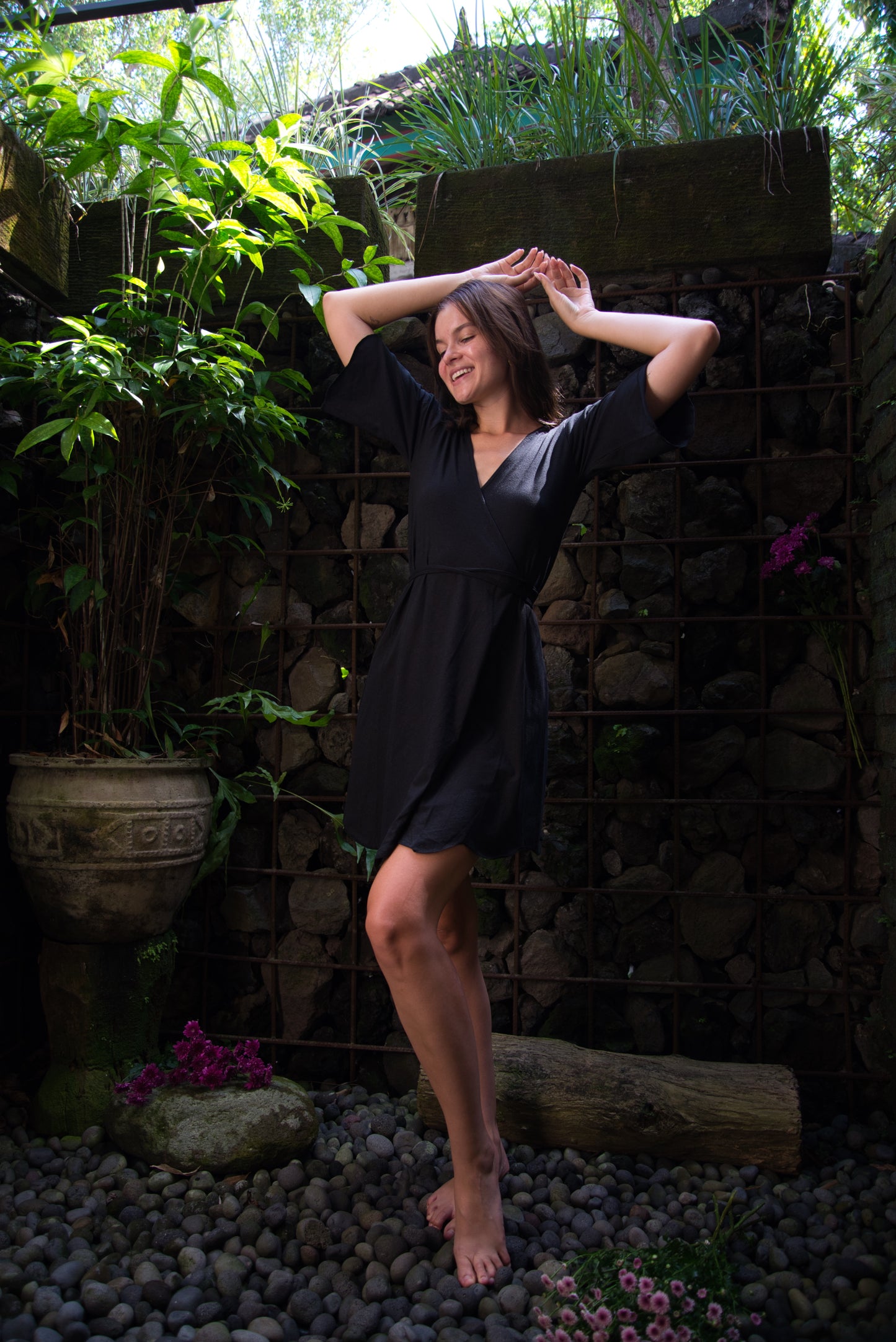 Gaia Wrap Bamboo Dress