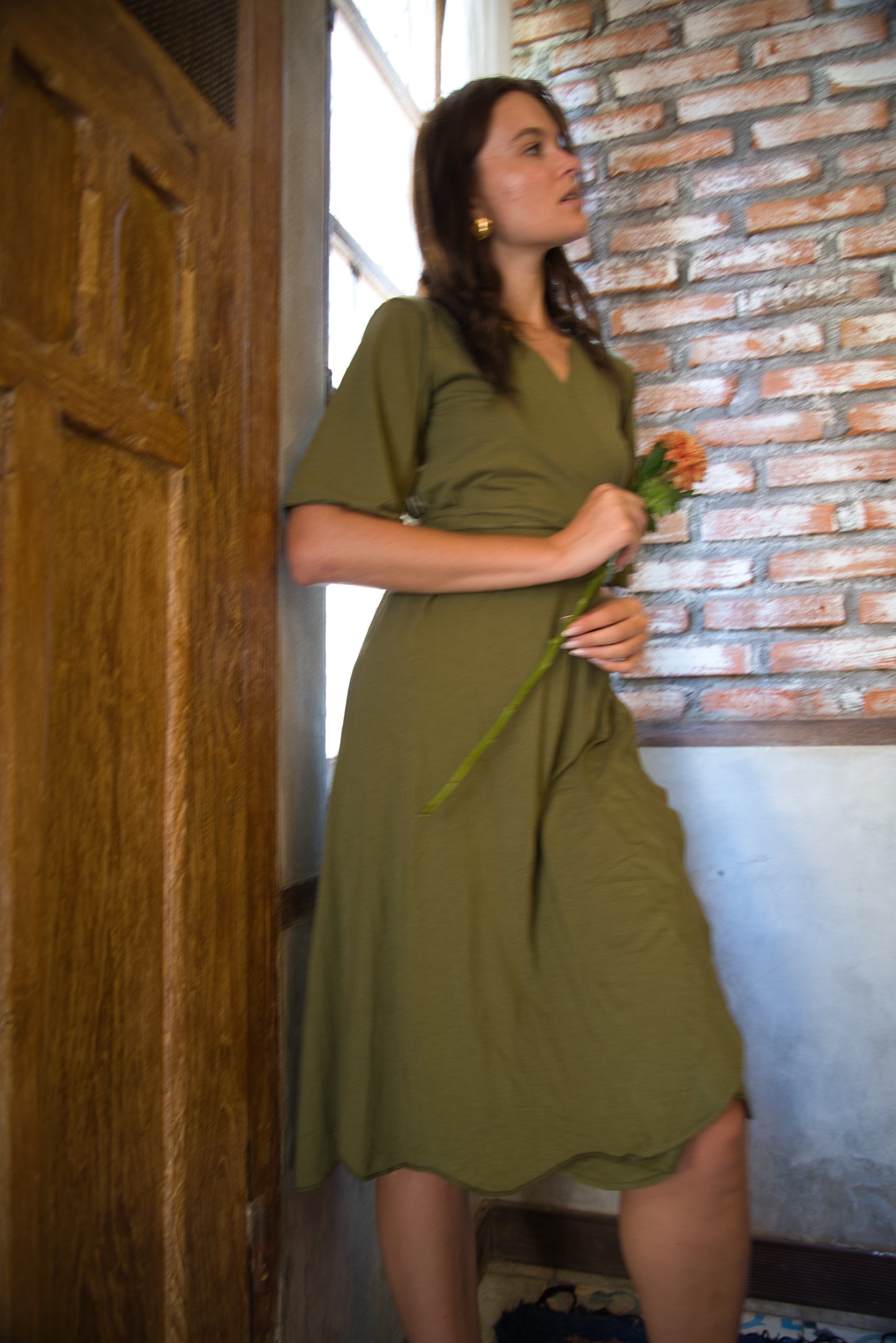 Gaia Wrap Bamboo  Dress
