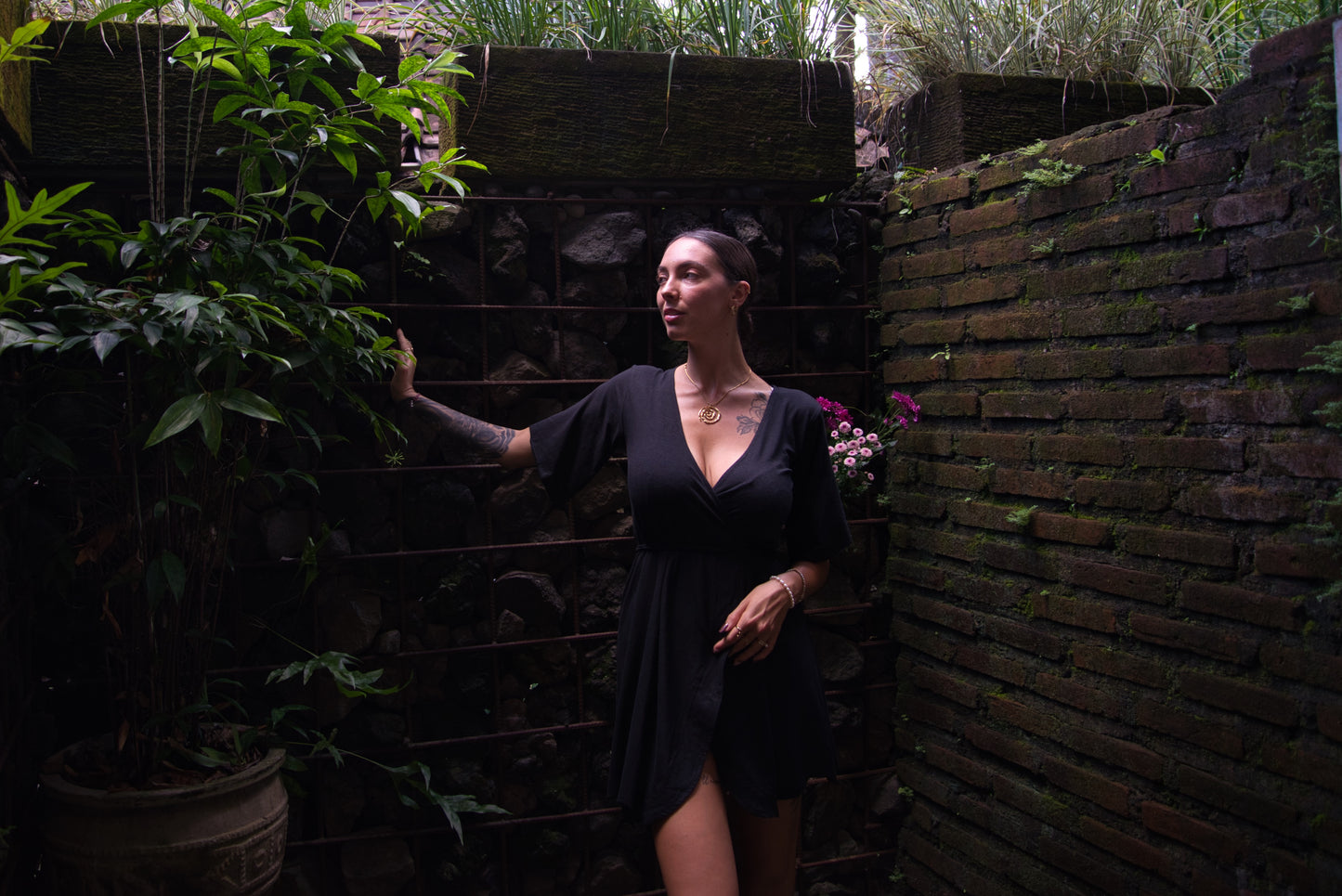 Gaia Wrap Bamboo Dress