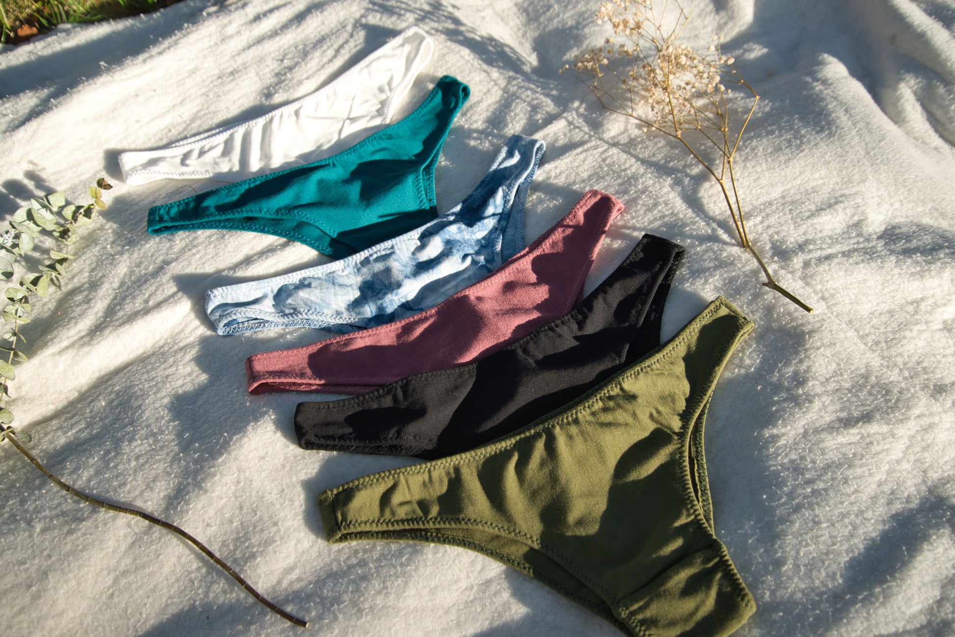  Undies.com Women's 6-Pack Cotton Thong Bikini