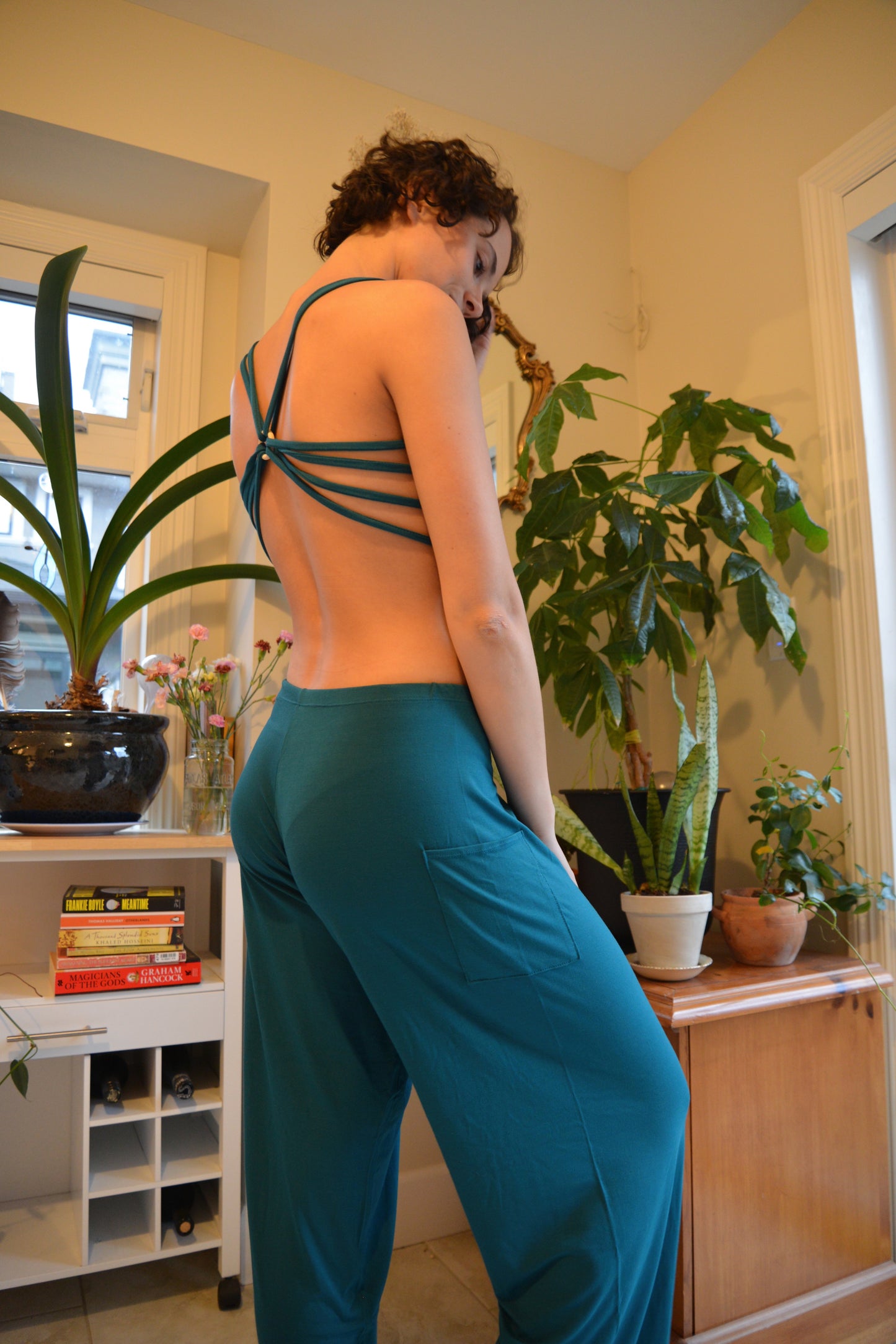 Mariana Yogi Bamboo Pants in teal / lounge pants