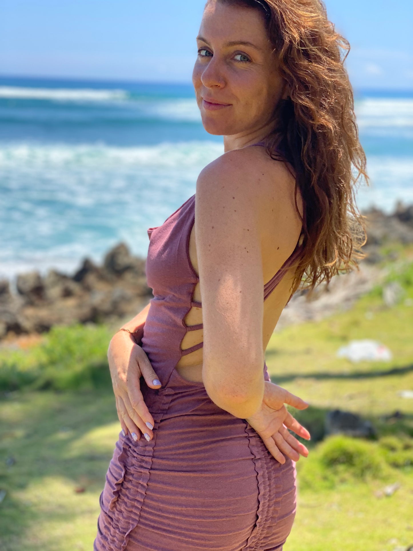 Jungle Rose Hemp Dress