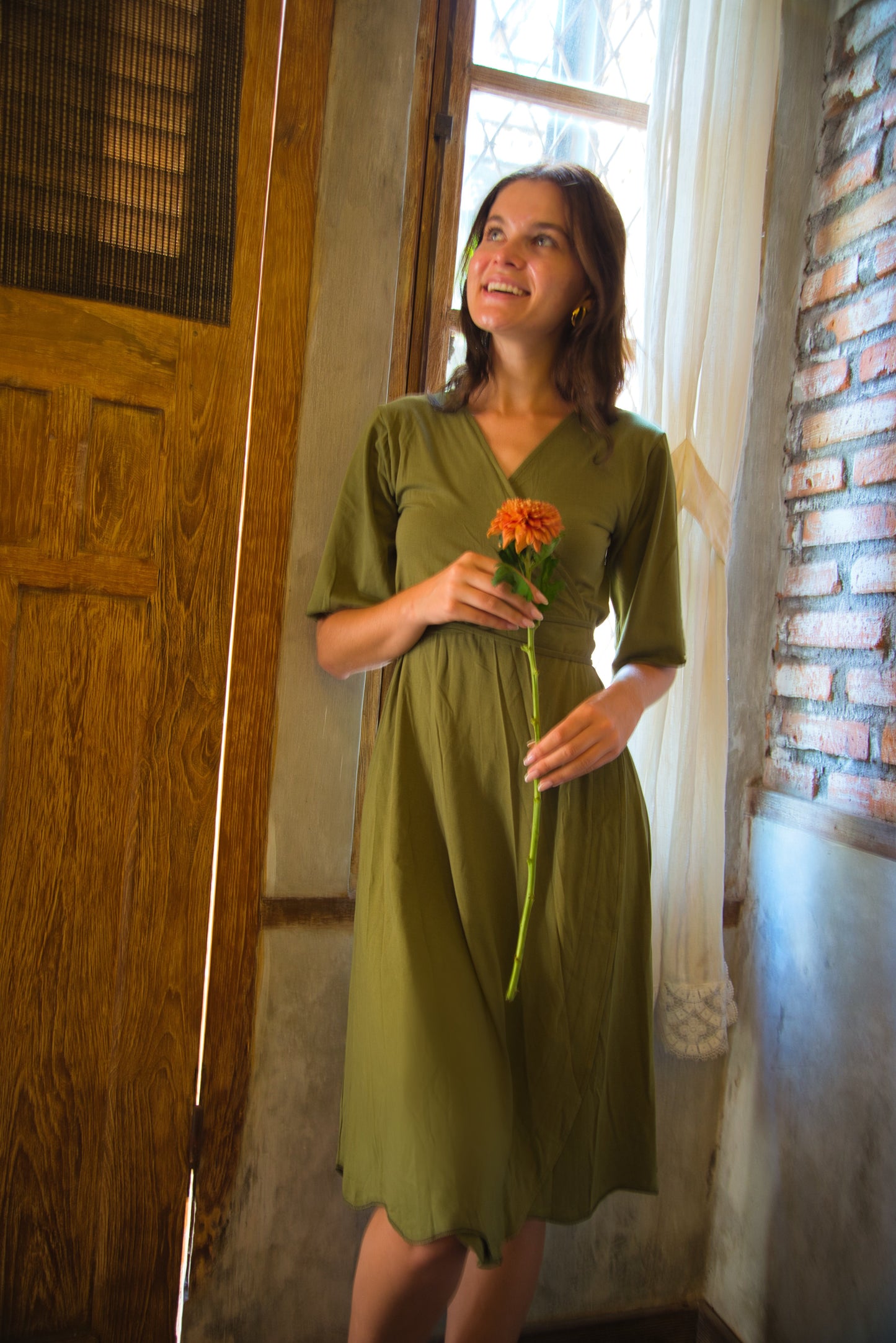 Gaia Wrap Bamboo  Dress
