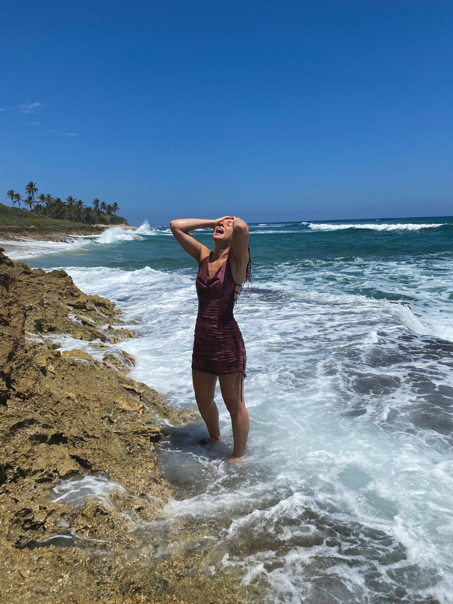 Jungle Rose Hemp Dress