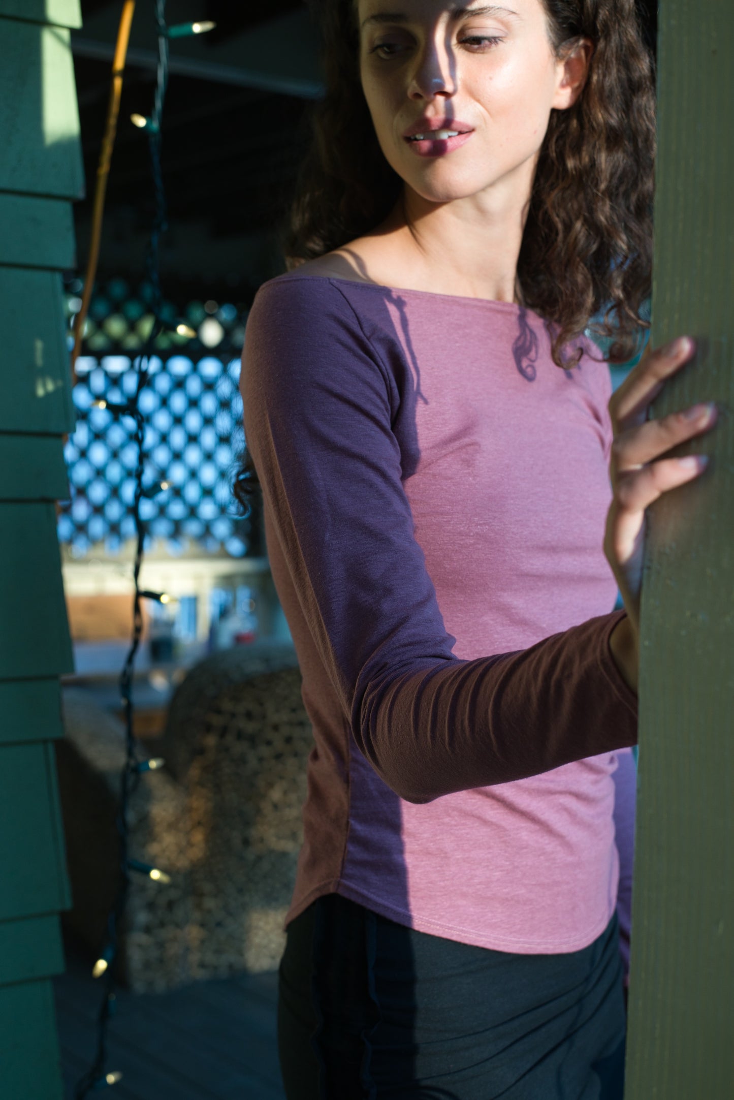 Long sleeve Hemp Organic cotton top/ Hemp base layer