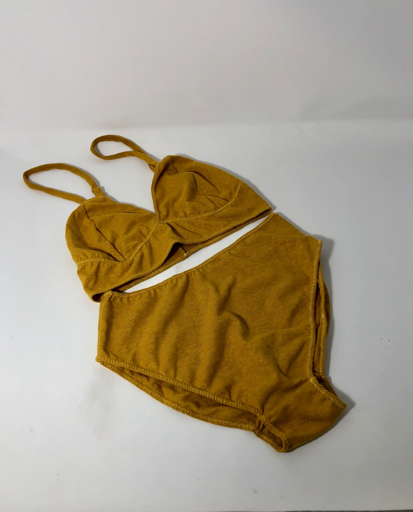 Liquid Sunshine hemp bra set / hemp bra and panty set/ hemp lingerie